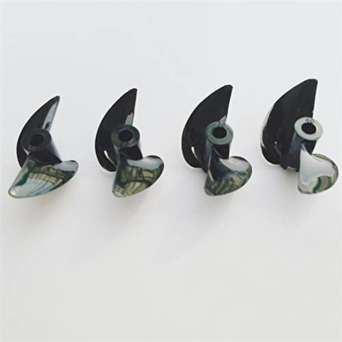 JINFOLI 4 stks/partij Hoge Sterkte 2-bladen Propellers RC Boot PC Hars Peddel, for 0-boot Model Elektrische Schip 34mm 36mm 38mm 40mm Bootpropeller (Color : 34mm)