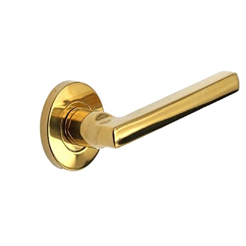 SDXEWWW Deurkruksets Deurkruk Onzichtbare Verborgen Deurkruk Opbouw Eenpersoonskamer Deurkruk Houten Deur RVS Deurkruk Zonder Slot (Color : Gold)