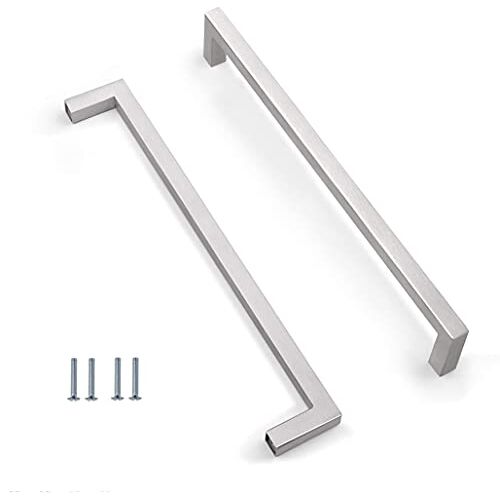 ANSIEDIO 2 stuks Zilver keukenkast handgrepen kast handgrepen lade handgrepen badkamer handgrepen 288mm