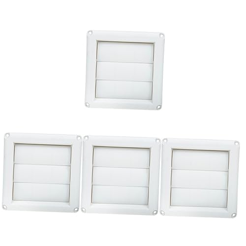 TOPBATHY 4 Stuks Ventilatieroosters Voor Muren Ventilatieroosters Aan Het Plafond Ontluchtingsdeksels Registers Plafond Registreren Verdieping Register Covers Grill Deksel Airco Plastic Wit