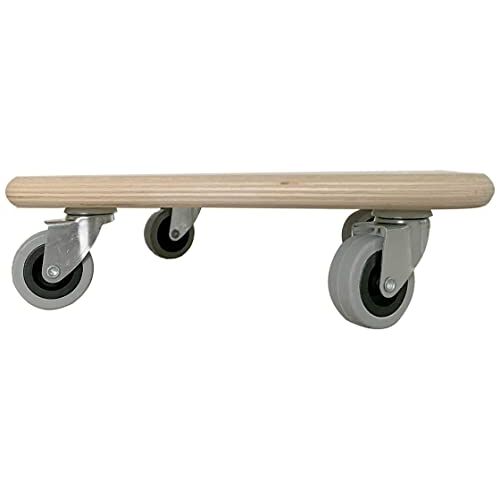 Dörner + Helmer Transportroller Stabiel Soft Mini, 290 mm x 290 mm x 85 mm, 200 kg draagkracht, rubberen wielen, voor kisten