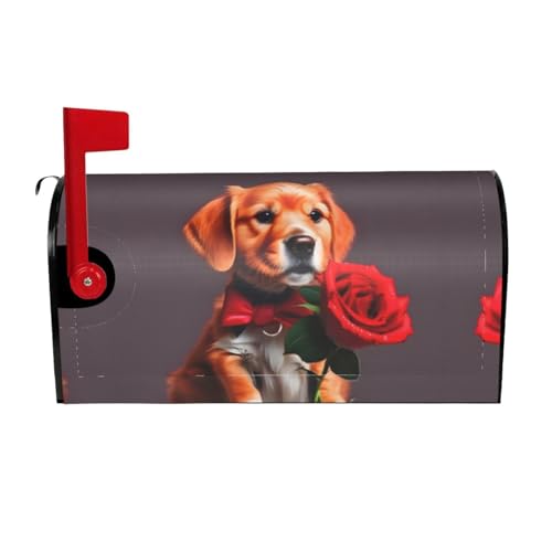 Chrysm Gentleman-like hond brievenbus covers, brievenbus brievenbus cover brievenbus wrap voor tuin 21" Lx 18" B, 25,5x21