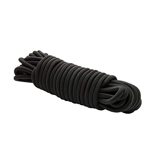 monoflex 8 mm expandertouw zwart 10 m rubberen touw dekzeiltouw spankabel elast. touw zeil