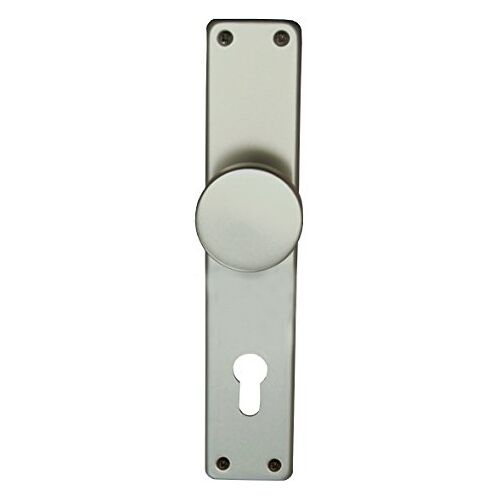 Alpertec 40364130K1 Aluminium Tanja Knopbord zilver geanodiseerd PZ 72 mm knop Ø 51 mm Deurkrukgarnituur deurkrukken deurbeslag nieuw