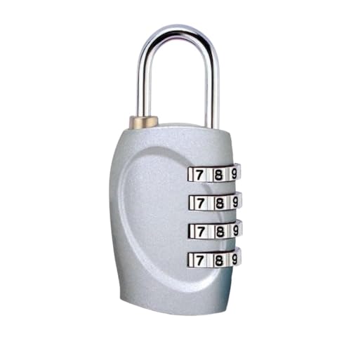 BARASH Hangsloten 4-cijferig wachtwoord hangslot kast mooi slot lade hangsloten met code (kleur: zilver)