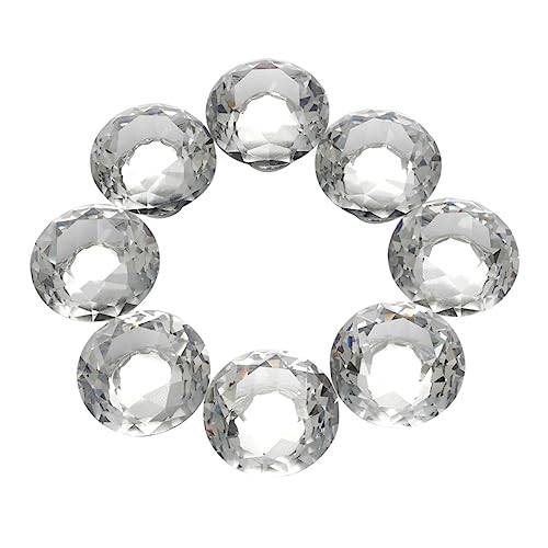 CETEOR Handgrepen en knoppen voor laden, 8pcs Crystal knoppen for kristallen decor Diamond Knob Diamond knoppen één gat knoppen Crystal deurknoppen deurknoppen dressoir knop knop