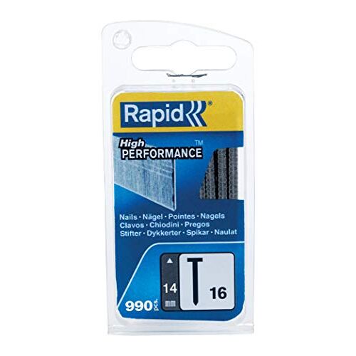 Rapid Brads Type 16, 14mm Nagels, 990 St., voor Hand-, Pneumatische en Elektrische Tackers