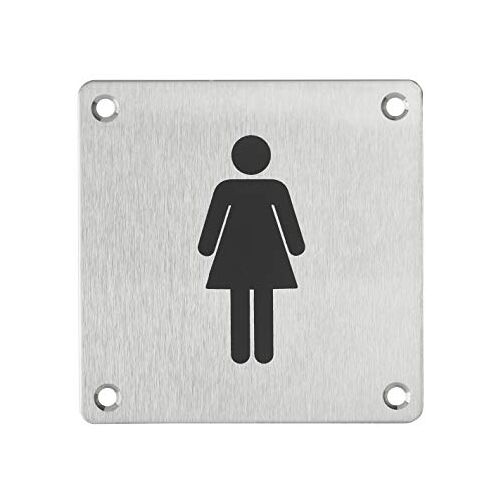 Thirard 00067538 – signaalbord 100 x 100 mm Wc – voor dames – wandbord met opmerking – WC voor dames – accessoires / uitrusting – deuruitrusting