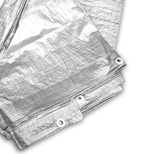 GARDENIX universeel dekzeil stoffen dekzeil, beschermend dekzeil, zilver 120 g/m² (3m x 4m)
