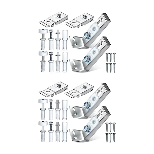 Luejnbogty 4-delige vouwdeur hardware kit voor vouwdeur hardware reparatie kit schuifkast deur set onderdelen set voor opvouwbare zakdeur