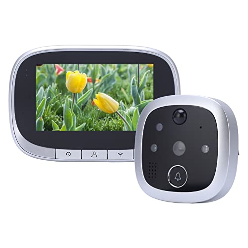 Yinhing 4.3in High Definition Camera WiFi Smart Video Door Viewer met Bewegingsdetectie en 2-weg, voor APP, Geschikt voor Woningen, Appartementen, Kantoorgebouwen