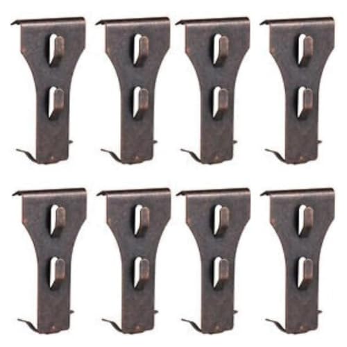 AMIUHOUN 8 stenen clips voor het ophangen van bakstenen haken bakstenen clips voor 2-1/4 inch tot 2-3/8 inch hoge stenen metalen baksteenhaak veer stalen clips duurzaam gemakkelijk te gebruiken