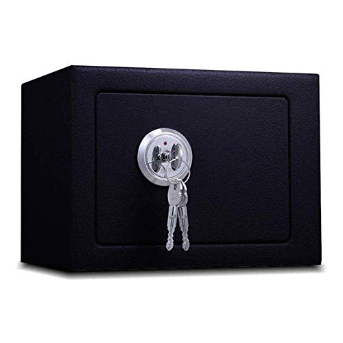 DIXII Safe Box, brandwerende waterdichte kluis Safe Deposit Box Dual Lock Depository Safe Box Safes Safe, kleine sleutel spaarpot Office Home Meerkleurig 23X17X17cm