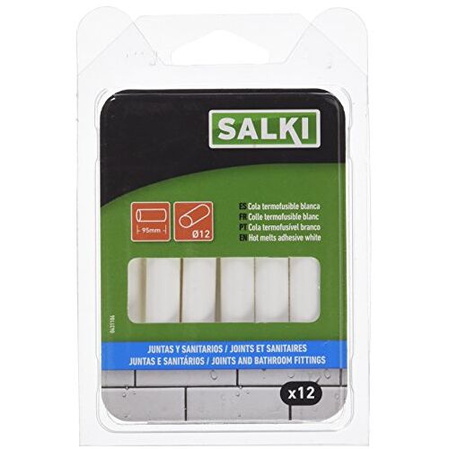 salki Hete siliconen, 12 stuks, voor afdichtingen en sanitair, wit, 12 mm