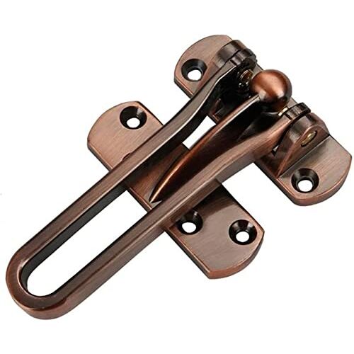 YDEWLY Boutdeurkettingen, deurkettingslot, deurkettingslot Huishoudelijke deurbewaker Zinklegering Hasp Latch Chain Home Window Cabinet Hotel Locks Lock Security Door (Kleur: Rood) (Color : Red)