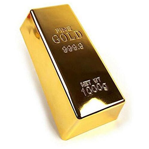 1 kg Creative Gold Bar Bullion Deur Stop Zware Baksteen Papiergewicht