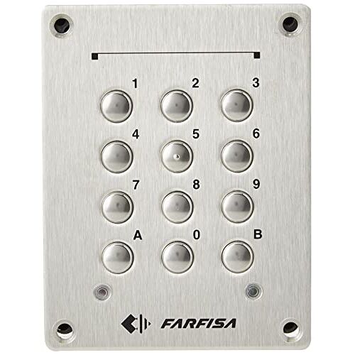 Farfisa FC32P codeslot, inbouwinstallatie, 2 bedieningscontacten, roestvrij staal, 1,5 W, 12 V, 1 stuk