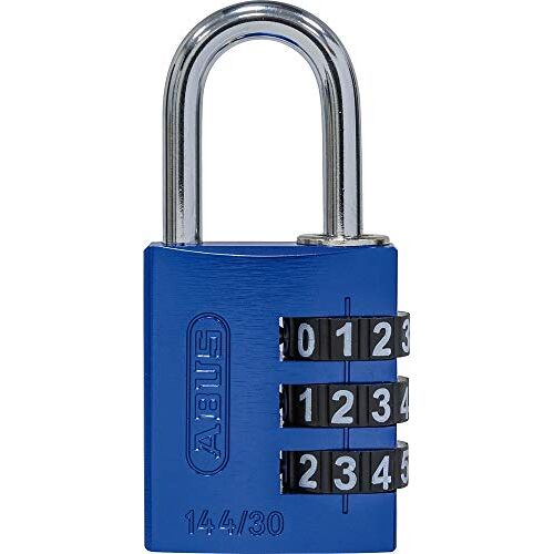 ABUS Cijferslot met grote cijfers, blauw, 30 mm