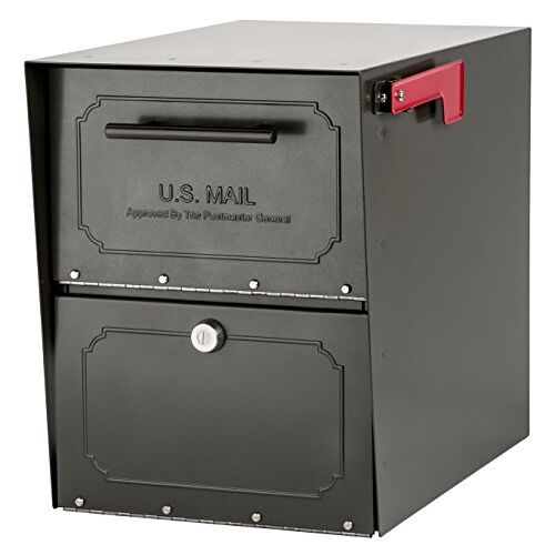 ARCHITECTURAL MAILBOXES 6200Z-10 Oasis Classic Post Mount Mailbox, Grafiet Brons