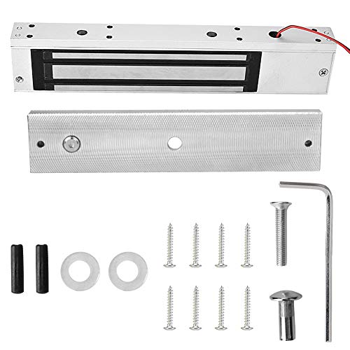 MAGT Elektromagneet, 12 V, 12 V, DC 12 V, 280 kg, houdkracht, eendeurs, elektrisch magnetisch elektromagnetisch slot met ledlicht