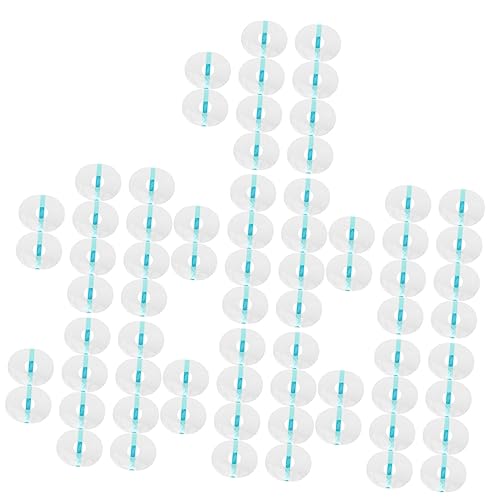 Lurrose 70 Stuks Zelfklevende Pleisters Stickers Voor Sensorbescherming Sensor Covers Ronde Kleefpleisters Lappendeken Transparante Vlakken Voorgesneden Deksel Klein Beschermer Tpu Wit