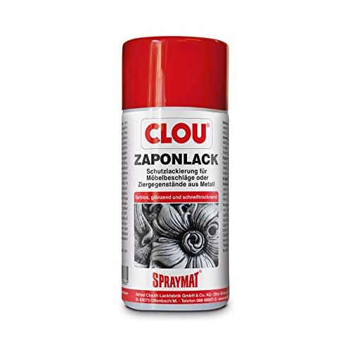 CLOU Spraymat Zaponlak ter bescherming van meubels en decoratieve voorwerpen van metaal voor binnen, 300 ml