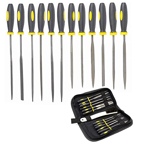 Schneespitze Metalen bestandsset,Naaldbestandsset,Platte/Half-ronde/driehoeksbestanden,Legering staal Diamond File Set voor houtwerk,Rasps bestanden Set voor hout kunststof