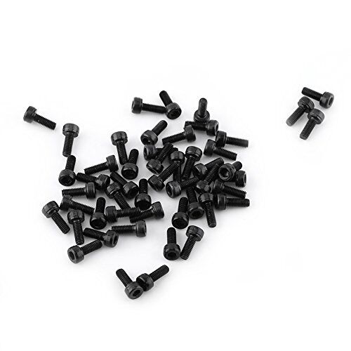 Fafeicy M3-schroefboutenset, 12.9-legering koolstofstalen dopschroefset, zeskantige dopkop, voor thuis- en kantoorapparatuur, communicatieapparatuur(M3*8mm 50pcs)