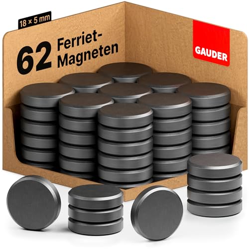 GAUDER Whiteboard Magneten   Koelkast Magneten   Platte Magneten   Schijfmagneten (62 stuks)