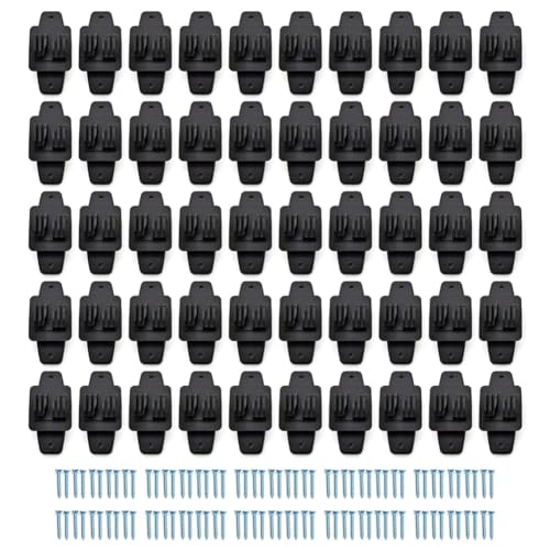 Luejnbogty Elektrische hek houten paalklauw isolator, spijker op isolatie voor hoogspanning weidehek, duurzame eenvoudige installatie, 50 stuks