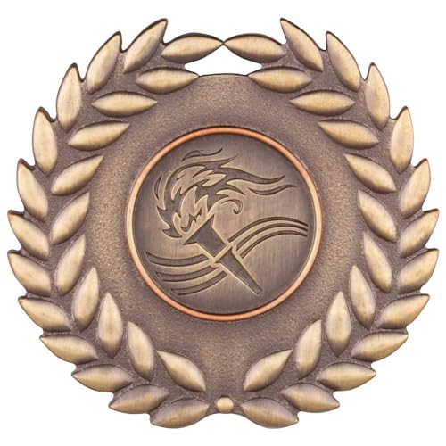 Trophy Shack Ltd Klassieke Krans Medaille Antiek Goud 60mm
