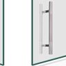 LXZSMH commerciële deurklink, Dikke geborstelde roestvrijstalen deurkruk, kantoor push-pull deurkruk/glazen deurkruk/houten deurkruk, 8 maten (maat: 38×1200×900mm) (Size : 38x1200x800mm)