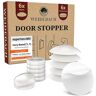 Weidebach ® Deurstoppers, deurbuffers, gemengd wit en transparant, elastisch, rubber, zelfklevend, 20 x 5 mm/40 x 8 mm, 12 stuks