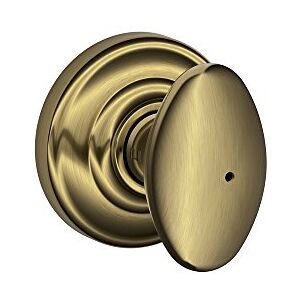 Schlage Siena Privacy Knop - Andover Rose - Oud Messing Schlage Siena Privacy Knop - Andover Rose - Oud Messing