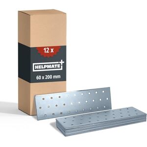 Helpmate Stalen Verbindingsplaat - 12 st - 60x200mm - Duurzaam & Gemakkelijk Helpmate Stalen Verbindingsplaat - 12 st - 60x200mm - Duurzaam & Gemakkelijk