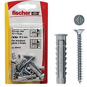 fischer , Pluggen SX 8 S K met schroef voor massieve wand en geperforeerde baksteen fischer , Pluggen SX 8 S K met schroef voor massieve wand en geperforeerde baksteen
