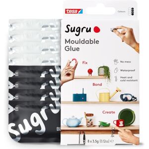 Smartsaker Sugru - Reparatiemassa - Zwart/Wit - 8 stuks Smartsaker Sugru - Reparatiemassa - Zwart/Wit - 8 stuks