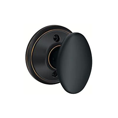 SCHLAGE 637256 Siena Dummy Knop, verouderd brons, standaard SCHLAGE 637256 Siena Dummy Knop, verouderd brons, standaard