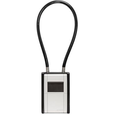 ABUS KeyGarage 797 FLEX sleutelkastje met cijfercode en kabel voor flexibele bevestiging voor het bewaren van sleutels en kleine waardevolle voorwerpen zwart-zilver ABUS KeyGarage 797 FLEX sleutelkastje met cijfercode en kabel voor flexibele bevestiging voor het bewaren van sleutels en kleine waardevolle voorwerpen zwart-zilver
