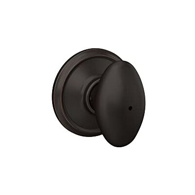 SCHLAGE Lock Company F40VSIE716 Siena F40 6-Way Egg Door Knob Lockset, Aged Bronze SCHLAGE Lock Company F40VSIE716 Siena F40 6-Way Egg Door Knob Lockset, Aged Bronze