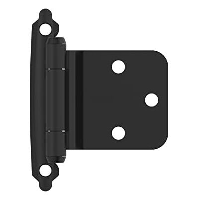 Amerock BPR7630FB Omgekeerde schuine kastscharnier Variabele overlay-montage Mat zwart Keukenkast Deurscharnier 1 paar/2 verpakkingen Functioneel materiaal Amerock BPR7630FB Omgekeerde schuine kastscharnier Variabele overlay-montage Mat zwart Keukenkast Deurscharnier 1 paar/2 verpakkingen Functioneel materiaal