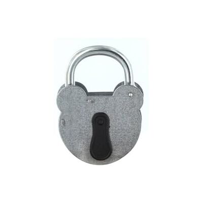 FTH Hangslot 2493 met sleutel, behuizing van verzinkt staal van 55 mm, beugel van verzinkt staal Ø 6,5 mm, sleutelingang beschermd door afdekking, 2 groefsleutels FTH Hangslot 2493 met sleutel, behuizing van verzinkt staal van 55 mm, beugel van verzinkt staal Ø 6,5 mm, sleutelingang beschermd door afdekking, 2 groefsleutels