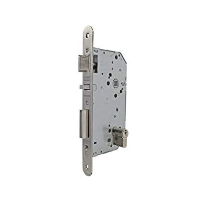 TESA 203450AI Insteekslot voor Houten Deuren, Doornmaat 60 mm, Afwerking grijs inox, vierkante voorplaat, Omkeerbare Dagschoot, Robuuste Kast en Eenvoudige Vervanging TESA 203450AI Insteekslot voor Houten Deuren, Doornmaat 60 mm, Afwerking grijs inox, vierkante voorplaat, Omkeerbare Dagschoot, Robuuste Kast en Eenvoudige Vervanging
