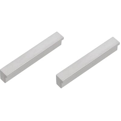 Amig Pack van 2 Meubelgrepen 96 Mm Geanodiseerd Zilver Gemaakt van Aluminium Grepen voor lades en kasten in de keuken en badkamer met een moderne decoratieve stijl en gebruik Mod. 849 Amig Pack van 2 Meubelgrepen 96 Mm Geanodiseerd Zilver Gemaakt van Aluminium Grepen voor lades en kasten in de keuken en badkamer met een moderne decoratieve stijl en gebruik Mod. 849