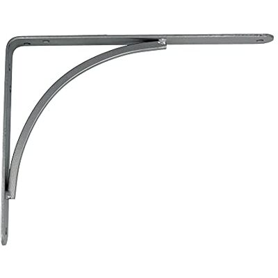 Amig Wandplankbeugel Metalen plankbeugel Hoekplankbeugel Steun Staal Metaalgrijs Afmetingen: 150x125 mm Max. aanbevolen gewicht: 105 kg Amig Wandplankbeugel Metalen plankbeugel Hoekplankbeugel Steun Staal Metaalgrijs Afmetingen: 150x125 mm Max. aanbevolen gewicht: 105 kg
