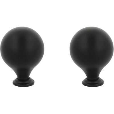 Amig Pack van 2 Meubelknoppen Diameter Ø30 mm Kleur Mat Zwart Gemaakt van Zamak Voor moderne keuken- en badkamermeubels met comfortabele grip Mod. 814 Amig Pack van 2 Meubelknoppen Diameter Ø30 mm Kleur Mat Zwart Gemaakt van Zamak Voor moderne keuken- en badkamermeubels met comfortabele grip Mod. 814