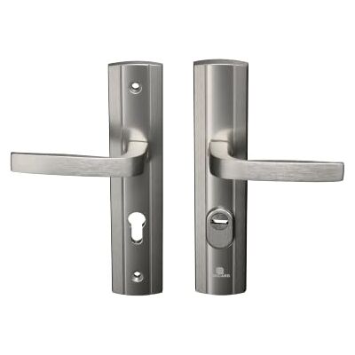BRICARD 9910151 deurgrepen, gepantserd, op plaat om uit te drukken, voor toegangsdeur, voor Europese cilinders; kleur roestvrij staal BRICARD 9910151 deurgrepen, gepantserd, op plaat om uit te drukken, voor toegangsdeur, voor Europese cilinders; kleur roestvrij staal