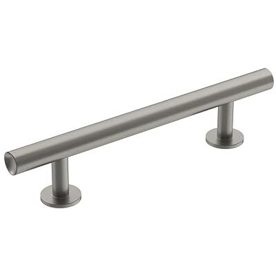 Amerock Cabinet Pull Satin Nickel 3-3/4 inch (96 mm) Center-to-Center Radius 1 Pack Drawer Pull Cabinet Handle Cabinet Hardware Amerock Cabinet Pull Satin Nickel 3-3/4 inch (96 mm) Center-to-Center Radius 1 Pack Drawer Pull Cabinet Handle Cabinet Hardware