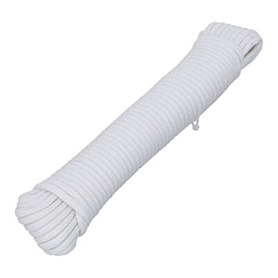 HELPMATE Nylon touw 5 mm x 15 m wit zelflichtgevend multifunctioneel touw voor knutselwerk en outdooractiviteiten geschikt als spantouw, tentkoord of waslijn HELPMATE Nylon touw 5 mm x 15 m wit zelflichtgevend multifunctioneel touw voor knutselwerk en outdooractiviteiten geschikt als spantouw, tentkoord of waslijn