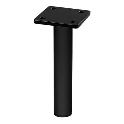 GTV Ronda Simple meubelpoot meubelpoten metalen kastpoten, sofa vervangende steunpoten voor meubels/bank/tafel/stoel/bureau H = 150 mm, diameter 25 mm, staal, mat zwart GTV Ronda Simple meubelpoot meubelpoten metalen kastpoten, sofa vervangende steunpoten voor meubels/bank/tafel/stoel/bureau H = 150 mm, diameter 25 mm, staal, mat zwart